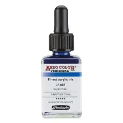 Schmincke Aero Color Professional Airbrush Color - 28 ml, Sapphire Blue