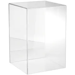 Plymor Clear Acrylic Display Case, 10" W x 10" D x 15" H No Base (Mirrored)