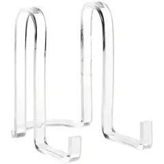 Plymor Clear Acrylic Ribbon-Style Display Easel, 6.125" H x 4" W x 6.5" D