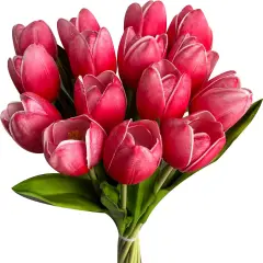 Artificial Tulip in Bulk for Home Kitchen Wedding Bridal Bouquet,Fake Flowers for Mother's Day