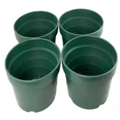 4 Gr Japanese Heavy Duty Round Plastic Bonsai / Succulent Pot 8.25"x 8.25"x 4.5"