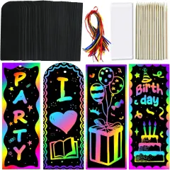 Scratch Paper Art Bookmarks