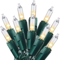 21.5FT 100 Count Clear Christmas String Lights Indoor