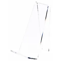 Plymor Clear Acrylic Book Easel with 1.25" Flat Ledge, 2.375" W x 3.25" D x 4" H