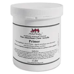 Michael Harding Non-Absorbent Acrylic Primer - Clear, 500 ml, Jar