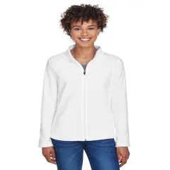 Team 365&reg; Ladies Campus Microfleece Jacket WHITE