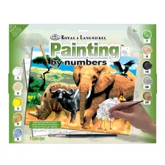 PJL9 | Painting by numbers&trade; 13pc 11.25" x 15.375" African Animals Painting Project