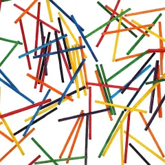 Mini Rainbow Popsicle Sticks for Crafts, 6 Colors (2000 Count) Multicolor