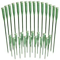 30 Pack Stem Water Tubes for Flowers with Caps, Extendable Vials for Floral Arrangements, Florist Supplies (6 and 12 Inches)