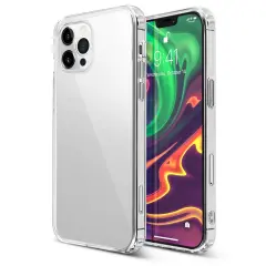 Hybrid Clear Case For iPhone 12 / 12 Pro (6.1 inch), Hard PC Back with Shockproof Soft TPU Bumper Protective Crystal Cover, by Insten