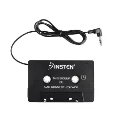 Insten Car Audio Aux Cassette Adapter with 3.5mm Cord, Black