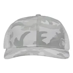 Sportsman&reg; Lo Pro Mesh Back Trucker Cap Breathable Classic Fit White Camo/ White