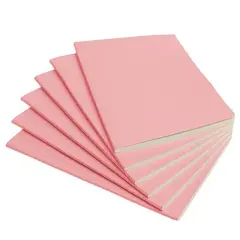 6 Pack Pink A5 Notebooks for Work, Travel, Business, School & More - College Ruled Notebook - Softcover Journals for Women & Men - Lined Note Books with 92 pages, 5.5" x 8.3"