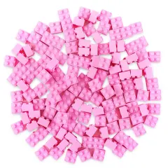 Strictly Briks Classic Bricks Starter Kit, Pink, 144 Pieces, 2x2 Inches, Building Creative Play Set for Ages 3 and Up, 100% Compatible with All Major Brick Brands