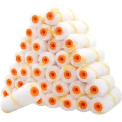 36 Pack Mini Paint Roller Covers, Painting Supplies, Roller Paint Brush (4 In) White