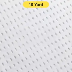 Peep Mesh Poly Spandex Breathable Fabric White