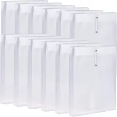 12 Pack Clear Plastic Envelopes