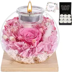 Preserved Flower in Glass Dome with Scented