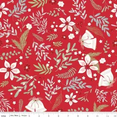 Main in Red (c16400-red) | Mistletoe & Holly | Beverly McCullough | Riley Blake