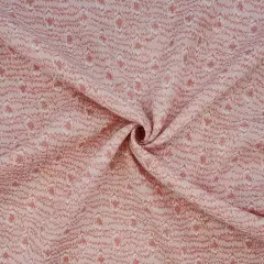 1 Yard Bubble Gum Pink Rayon Crinkle Fabric Lightweight Textured Material for Dresses 50/52 Inch Width