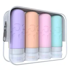 Travel Bottles Leak Proof Travel Tubs - (Multicolored C)