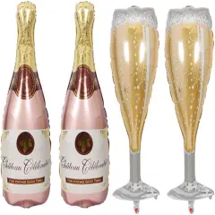 4PCS Champagne Bottle Balloons