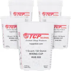 12 Pack Plastic Mixing Measuring Cups - 32oz