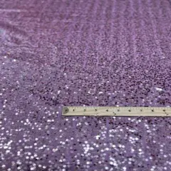 1 Yard Sequin Taffeta Fabric Sparkling Polyester for Events Costumes and Decor 50&ndash;54 inches Width Lilac