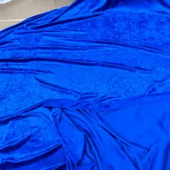 1 Yard Stretch Panne Velvet Velour Fabric for Loungewear & Dance 58/60" Width Royal