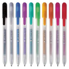 Sakura Gelly Roll Retractable Metallic Pens - Assorted, Medium Tip, Set of 10