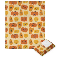 Halloween Silk Touch Throw Blanket Funky Pumpkin