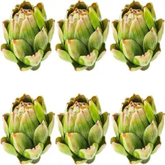 6Pcs Small Green Faux Artichokes Fake Artichokes Artificial Vegetables