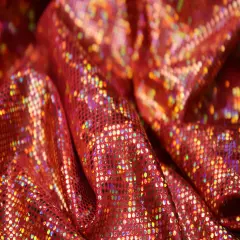 1 Yard Shattered Glass Spandex Fabric for Costumes Dancewear Leggings Activewear Projects (58"/60" )Inches Wide Orange