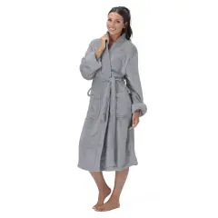 Northwest Unisex Lava Smoke Silk Touch S/M Bathrobe 23&times;41 Inches