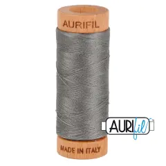 Grey Smoke (5004) | 80wt Small Spool (274M / 300Y) | Aurifil Thread