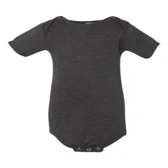 BELLA + CANVAS&reg; Infant Triblend Short Sleeve One Piece Char Black Trib