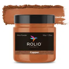 Rolio - 1 Jar Mica Powder (Copper) - 50g / 1.8 oz