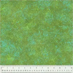 Green Leaf Noteworthy Splatter 44"/45 Fabric Per Yard