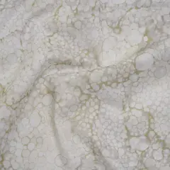 1 Yard Vanilla Cream Bubbles Quilting Cotton Fabric Bliss Collection White Cream Gray 43 inch Width