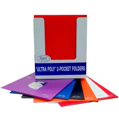 Ultra Poly Folders 2-Pocket 8.5x11 in &ndash; 48 Count