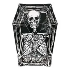 Sketchy Skull Skeleton Tombstone-Shaped 8" Plates 8ct