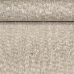 1 Yard Linen Novelty Herringbone Yarn Dyed Fabric Buff Color 54&rdquo; Width