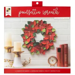 DCWV Poinsettia Wreath-Makes 1