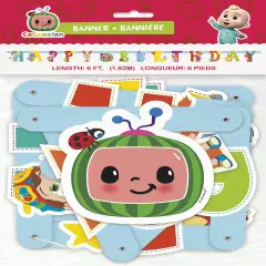 Cocomelon Jointed Happy Birthday Banner