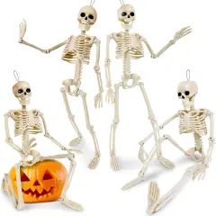 4 Pack Halloween Skeleton Decorations