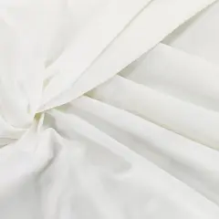 1 Yard Broadcloth Solid Ivory Poly Cotton Fabric 58/60" Wide Lightweight