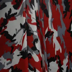 1 Yard Crimson Shadow Camouflage Stretch Fabric for Swimwear Dance Costumes Activewear and Creative Apparel 58"/60" Width