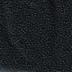 Black Matte Miyuki Japanese round rocailles glass seed beads 11/0 Approximately 24 gram 5 inch tube