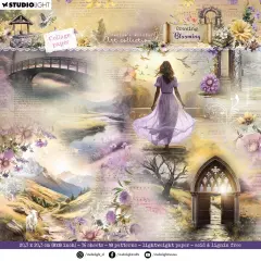 Jenine's Mindful Art Designer Collage Paper Pad 8"X8" 36/Pkg-Growing & Blooming