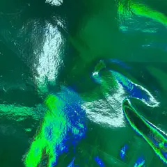 1 Yard Hologram Stretch Vinyl Fabric For Dancewear Cosplay Crafts Decorations 60 Inch Width Green